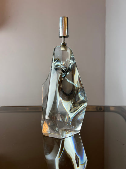 Vintage Kerzenständer Iceberg Glas von Daum Nancy