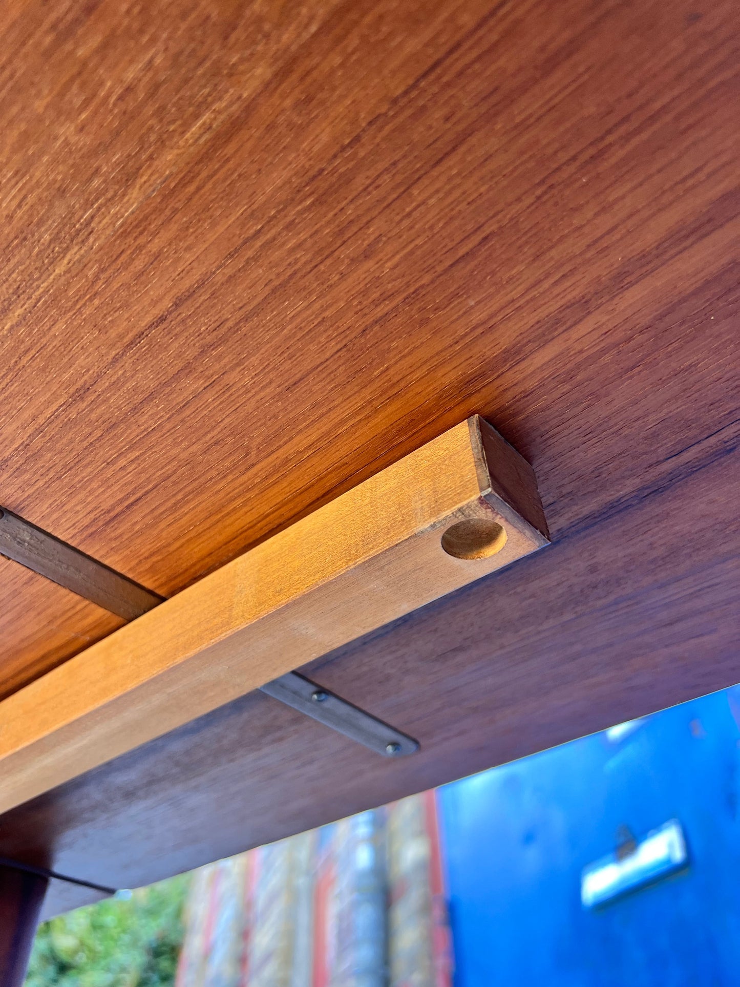 Esstisch Teak Vollholz mit eingehängter Platte