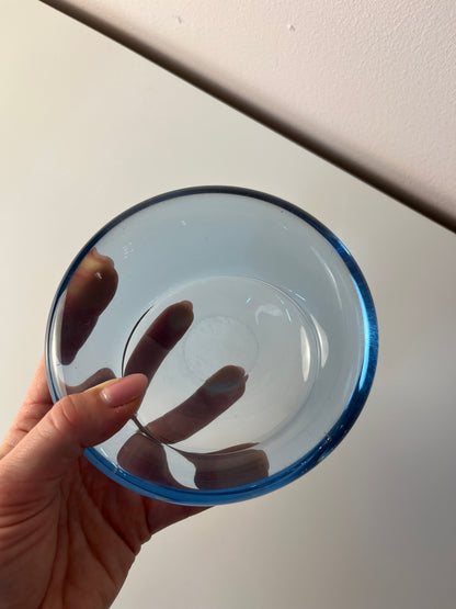 Vintage Glasschale hellblau von Per Lütken für Holmegaard