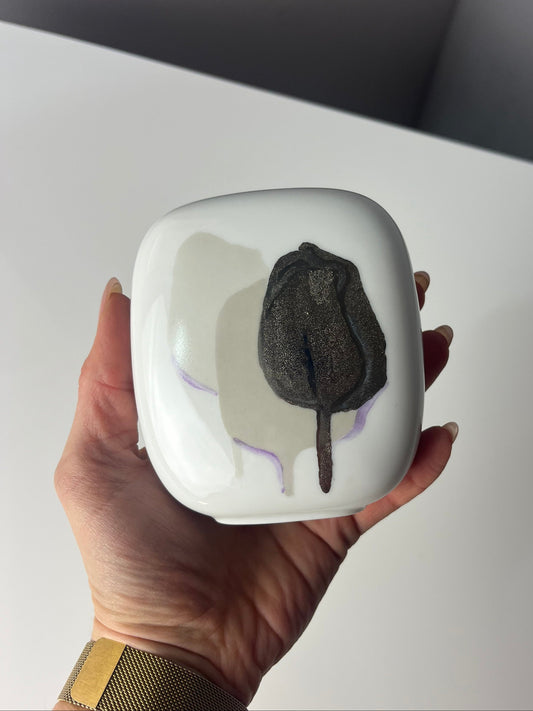 Vintage Vase Mini Vase von Rosenthal Studio Line weiß silber