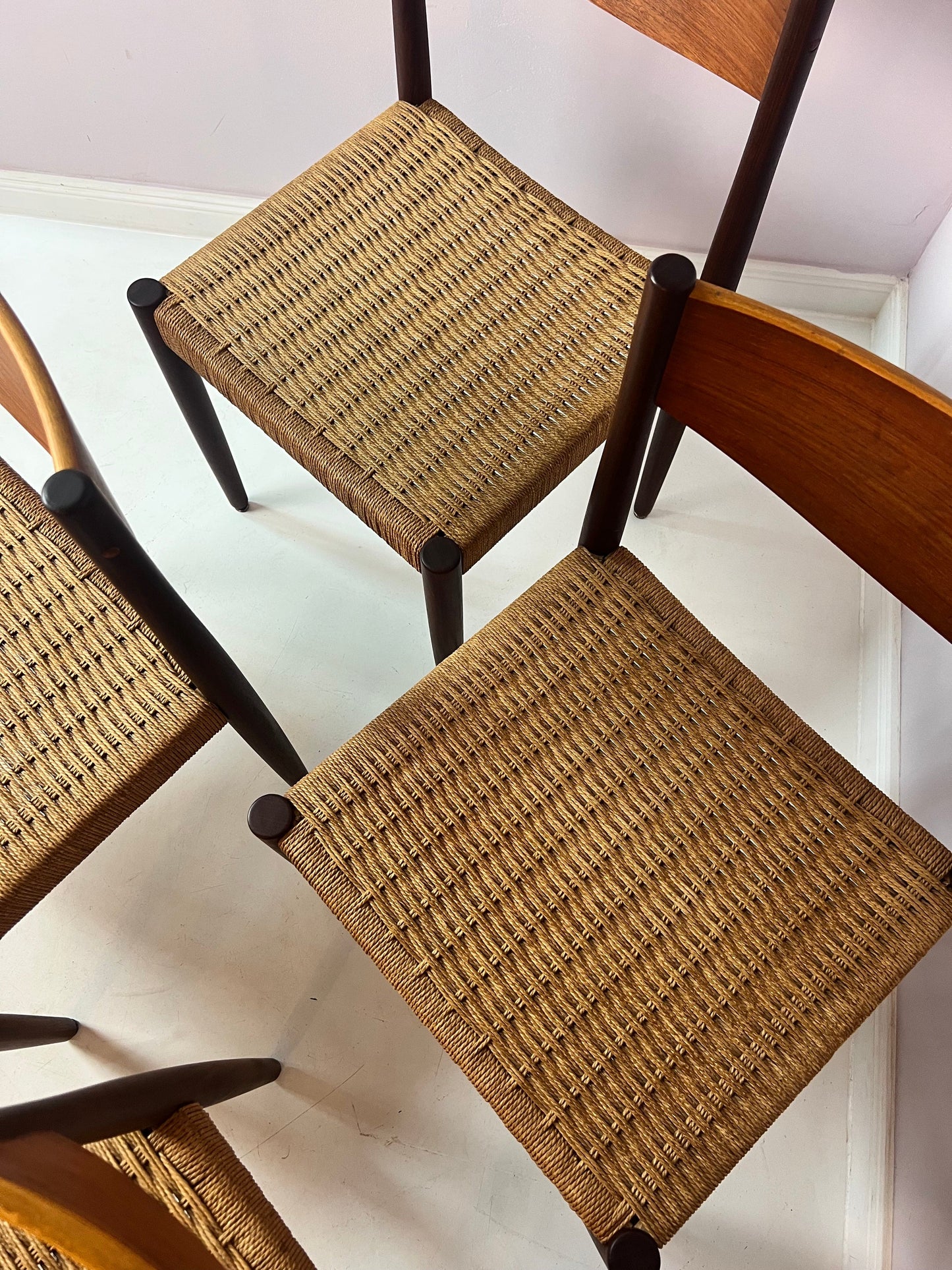 Vintage Stuhl Teak von Poul Volther für Frem Rojle Set von 4