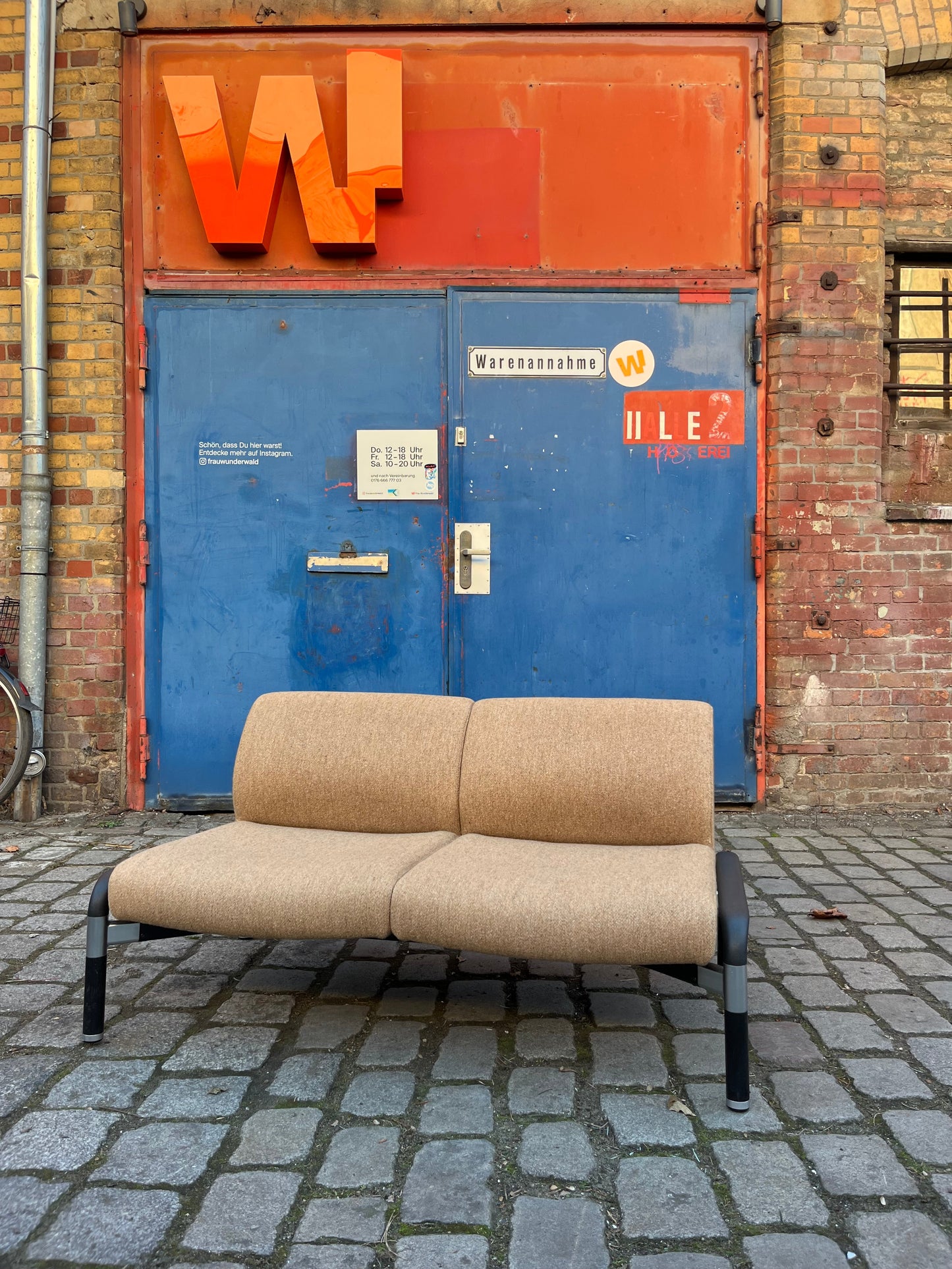 Vintage Sofa 712/2 von Hans Peter Piehl für Wilkhahn braun schwarz