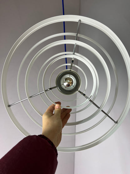 Vintage Hängeleuchte Fibonacci von Sophus Frandsen für Fog und Mørup weiß