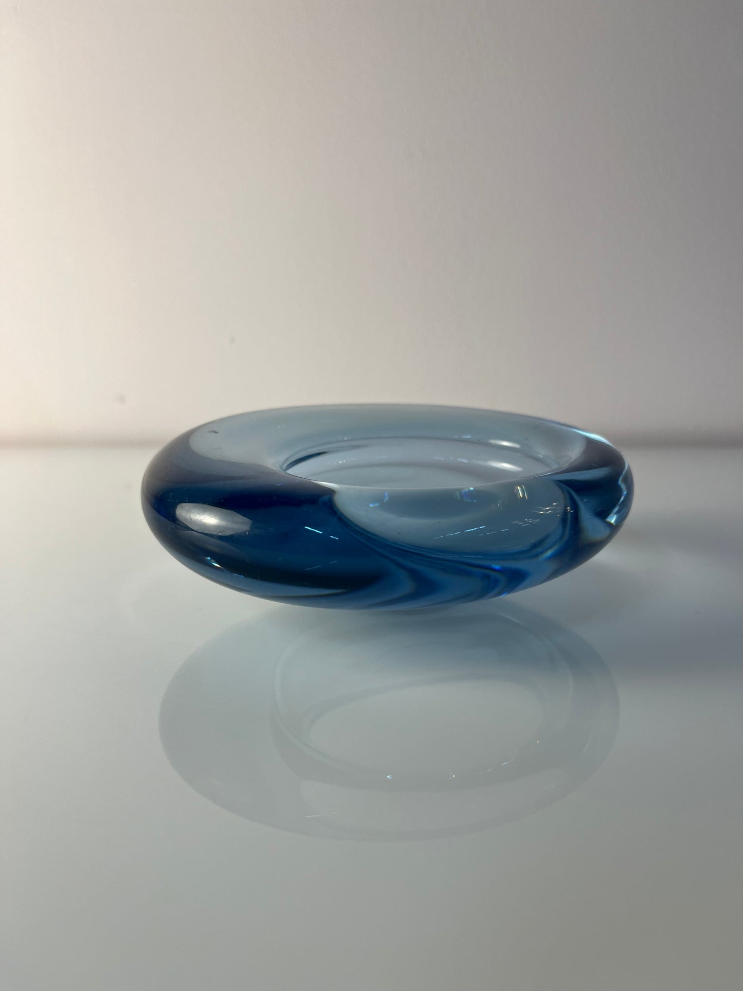 Vintage Glasschale hellblau von Per Lütken für Holmegaard