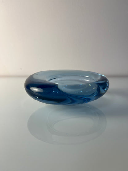 Vintage Glasschale hellblau von Per Lütken für Holmegaard