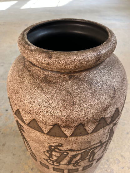 Vintage Bodenvase Ägina 124 von Ceramano für West Germany