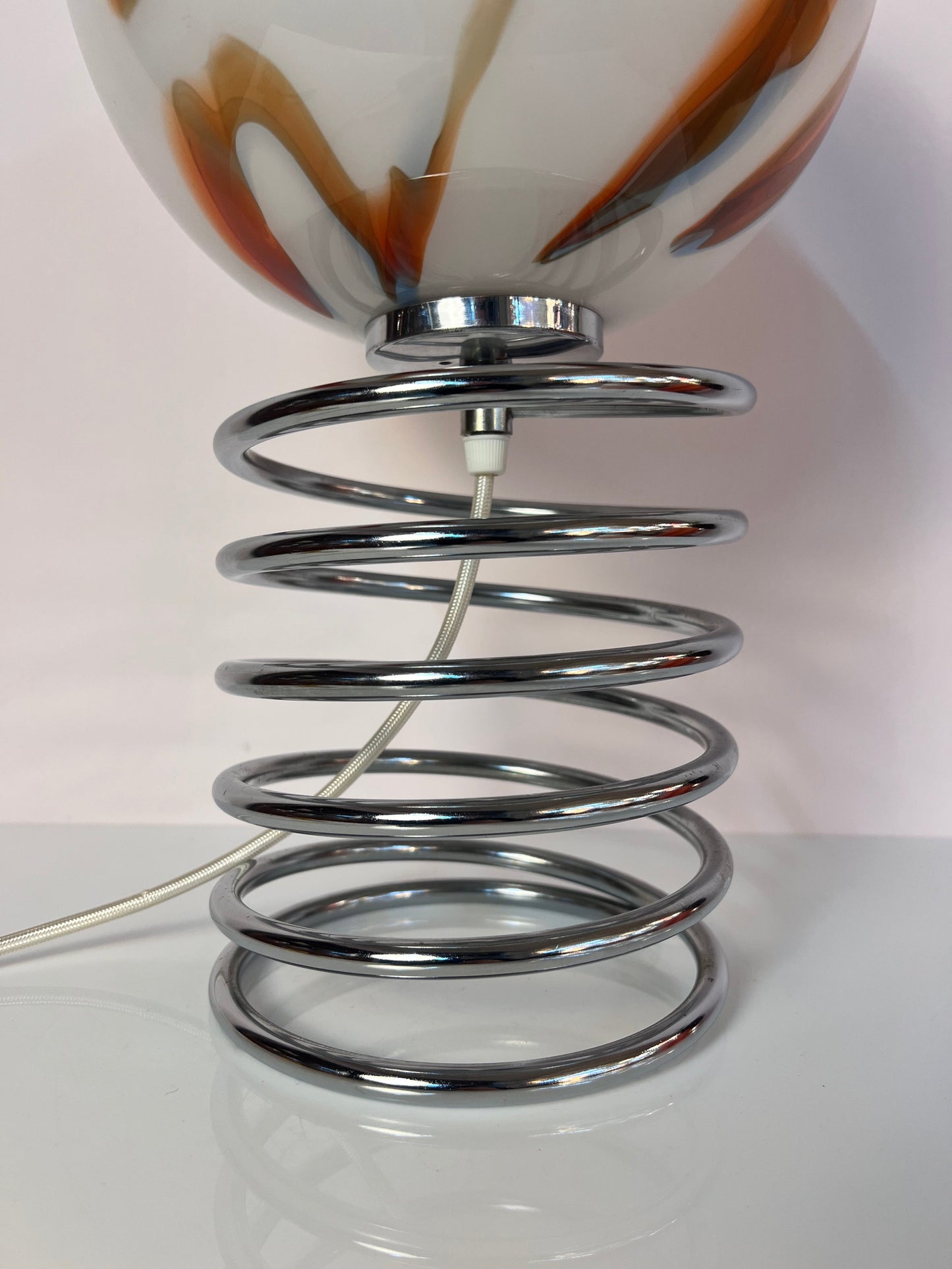 Vintage Tischlampe "Spirale" von Ingo Maurer für Honsel