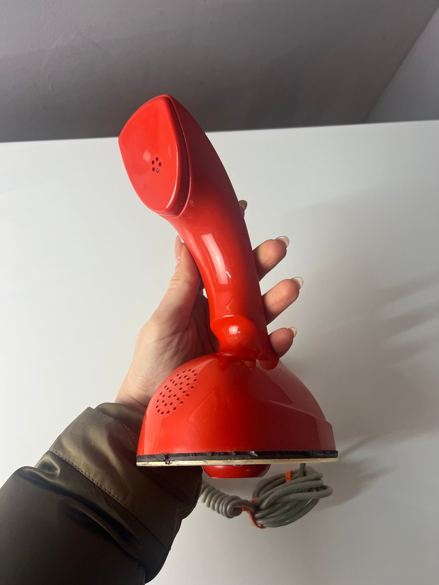 Vintage Telefon Ericofon Kobratelefon rot von LM Ericsson