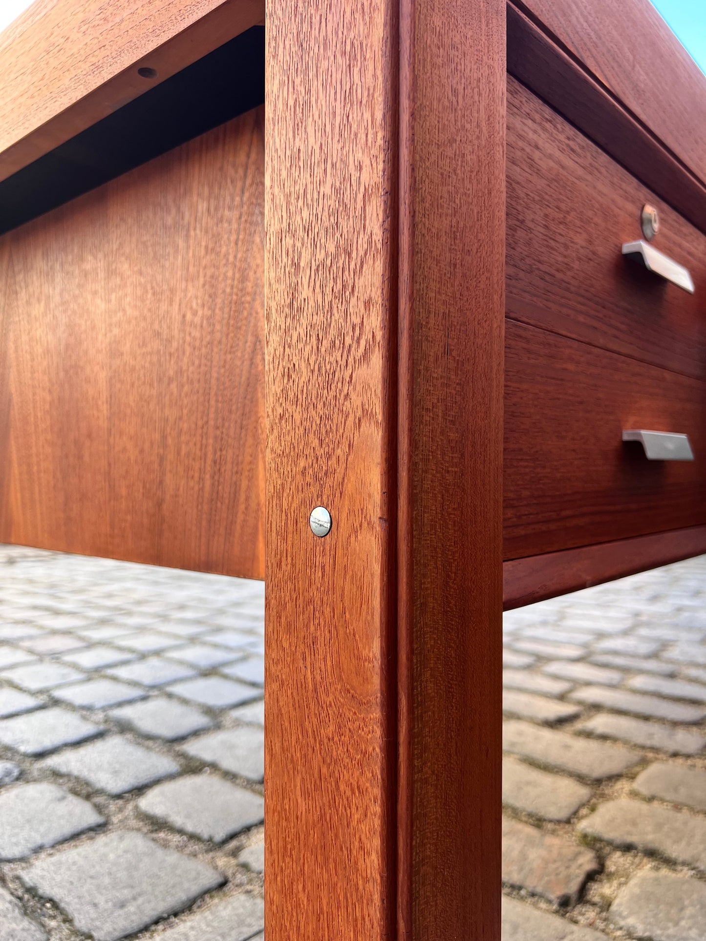 Vintage Schreibtisch von Erik Brouer für Brouer Møbelfabrik, Doppel-Schreibtisch Teak