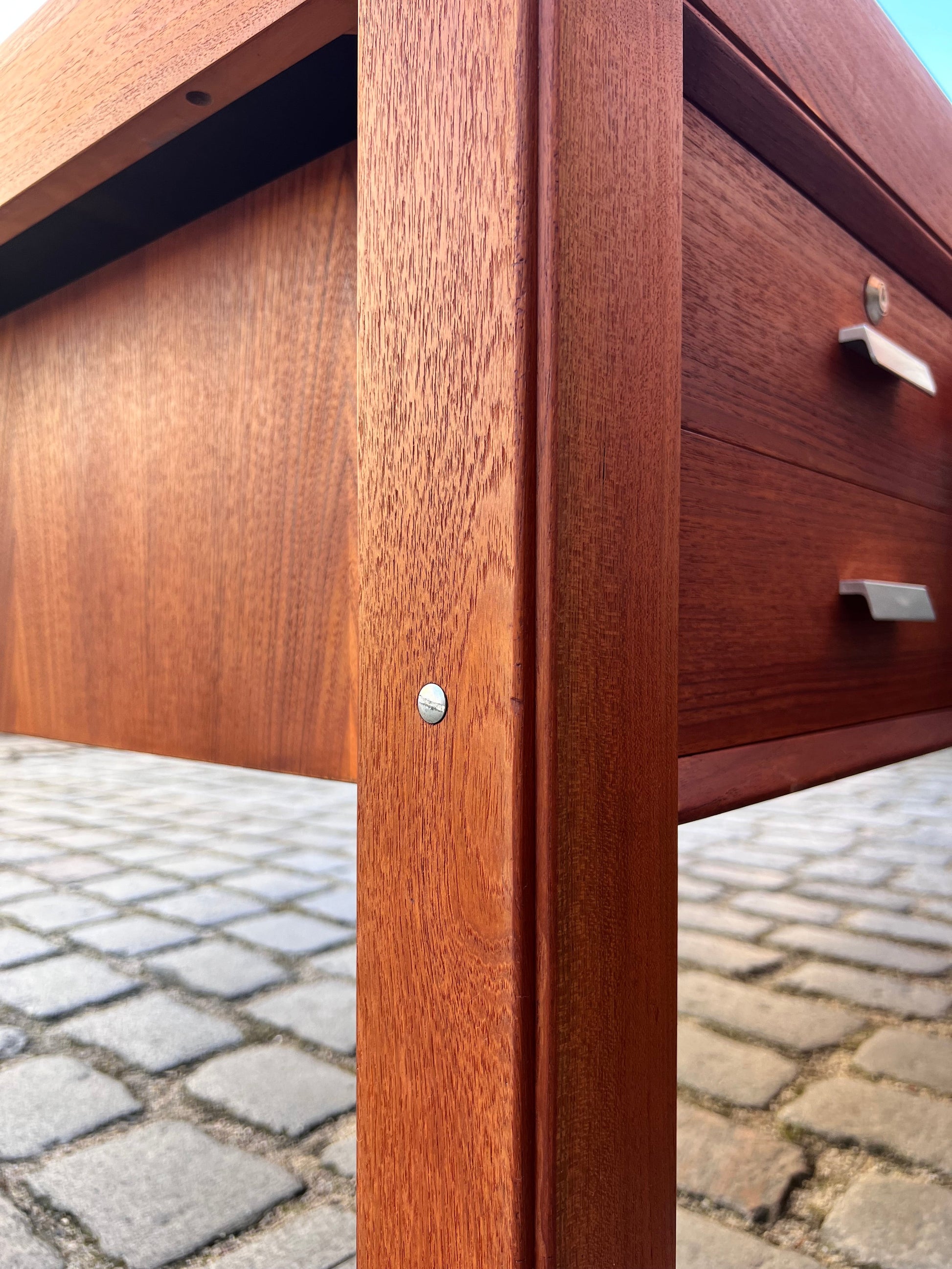 Vintage Schreibtisch von Erik Brouer für Brouer Møbelfabrik, Doppel-Schreibtisch Teak