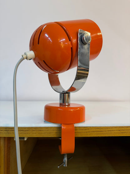 Vintage Wandlampe "Combi Lux" orange Chrom von Stanislav Indra für Lidokov Boskovice