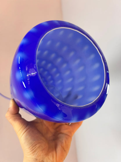 Vintage Hängelampe blau von Jo Hammerborg für Fog & Mørup