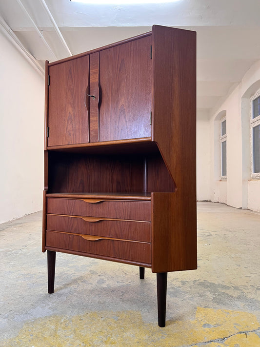 Vintage Eckschrank Teak mit Minibar aus Dänemark