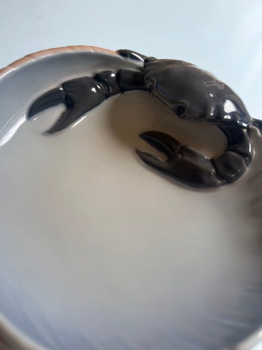 Vintage bowl crab type 3131 by Jorgen Baslov for Royal Copenhagen