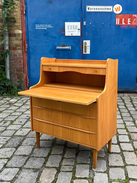 Vintage Sekretär mit Spiegel Eiche aus Dänemark