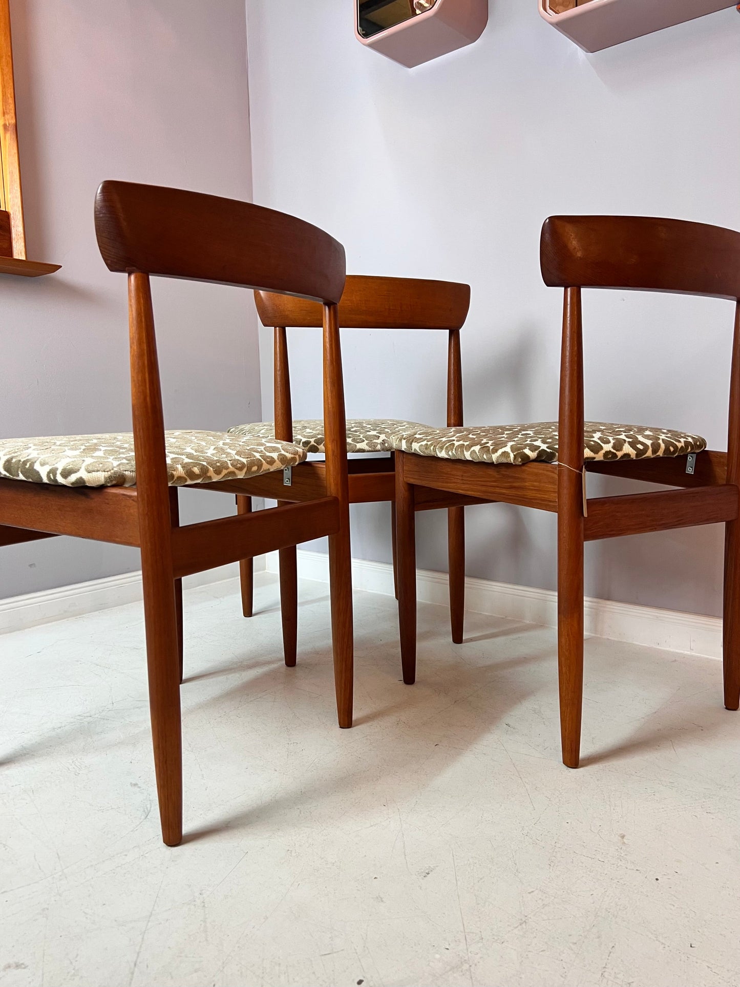 Chaise vintage Leo en teck rembourrée par Farso Stolefabrik