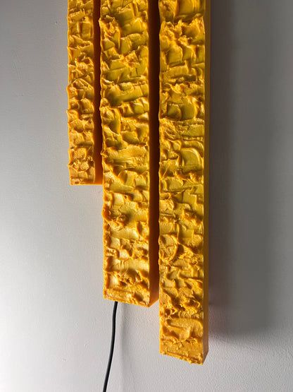 Applique vintage jaune par Uwe Mersch