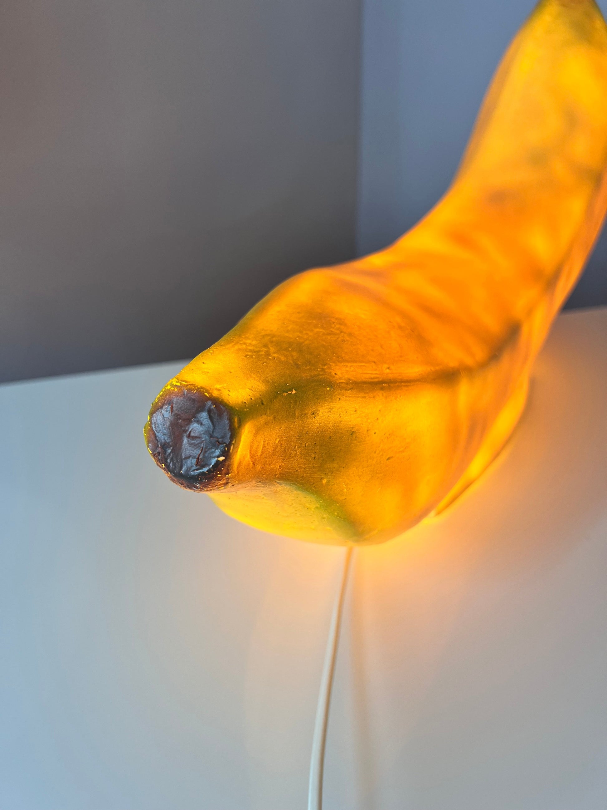 Vintage Tischlampe Banane von Heico 70er West Germany