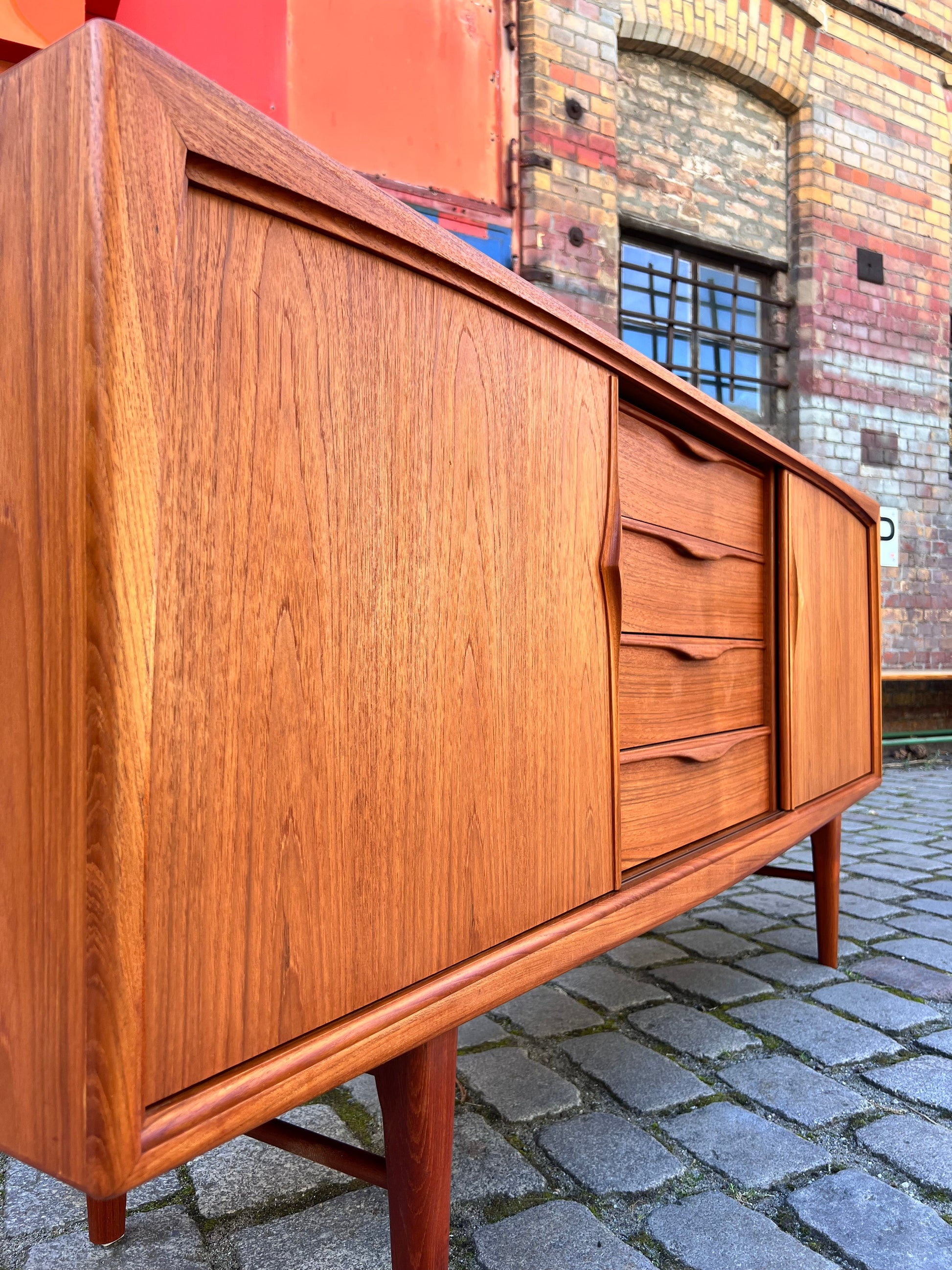 Vintage Sideboard Teak von Heinrich Riestenpatt für rt Möbel