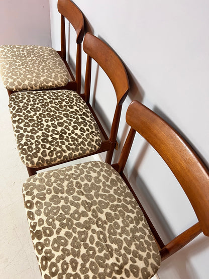 Chaise vintage Leo en teck rembourrée par Farso Stolefabrik