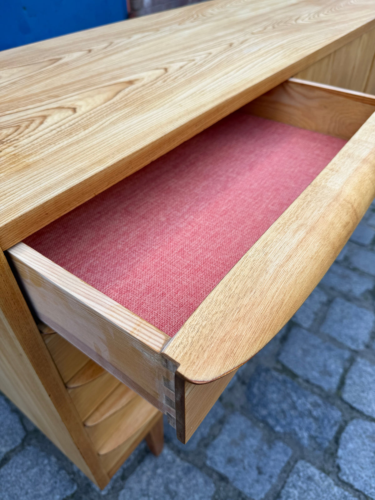 Vintage Sideboard Typ 602/K Esche von Franz Ehrlich für Hellerau