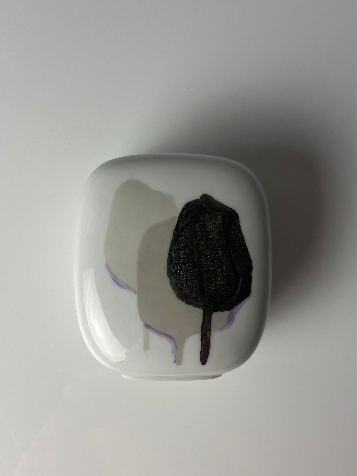 Vintage Vase Mini Vase von Rosenthal Studio Line weiß silber