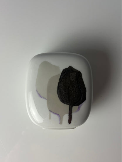 Vintage Vase Mini Vase von Rosenthal Studio Line weiß silber