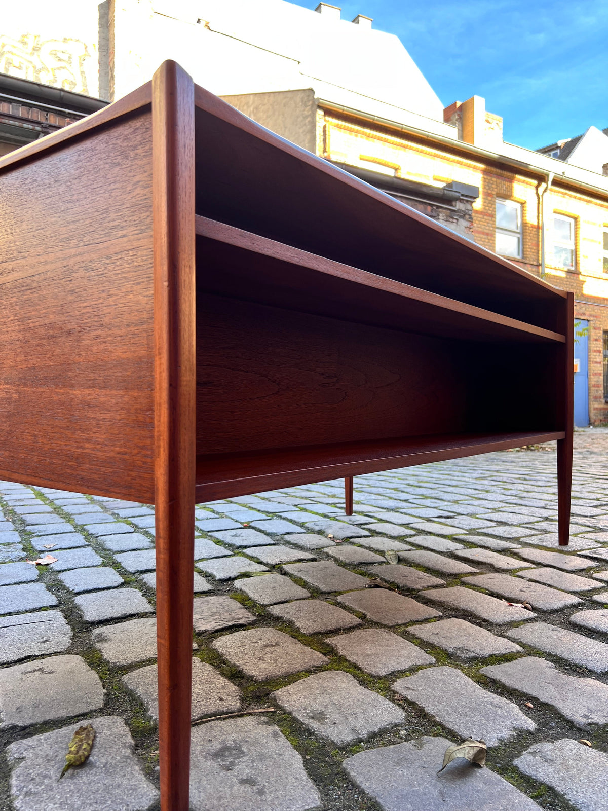 Freistehender Schreibtisch Teak von Wilhelm Renz