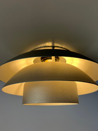 Vintage Hängelampe DE-LUX von Design Light grau