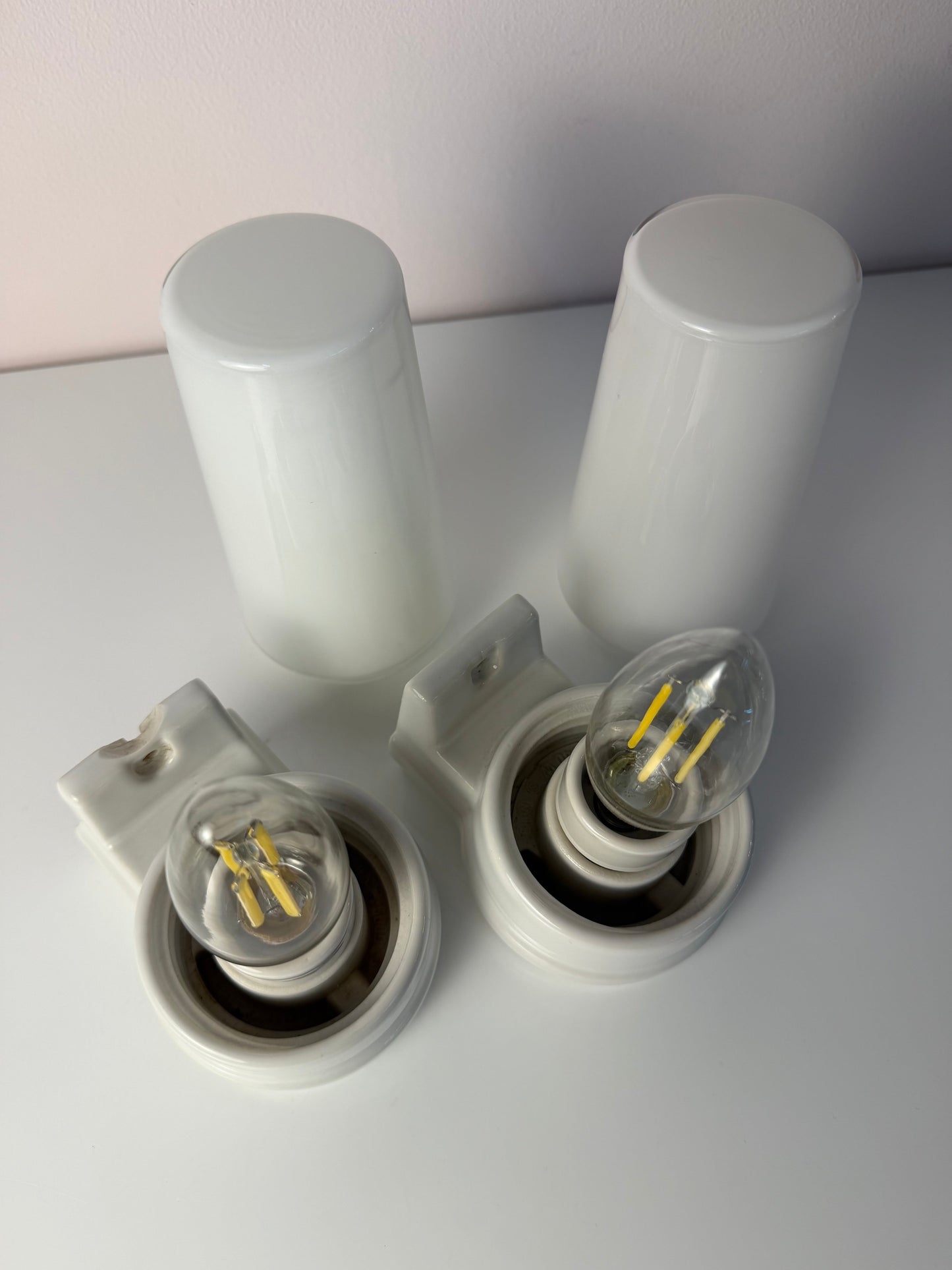 Set von 2 Vintage Wandlampe Modell 6080 von Sigvard Bernadotte für Ifö