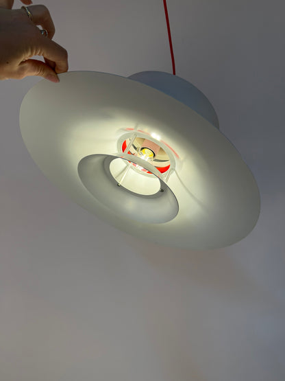 Vintage Lamellenlampe von Bent Nordsted für Lyskær Belysning