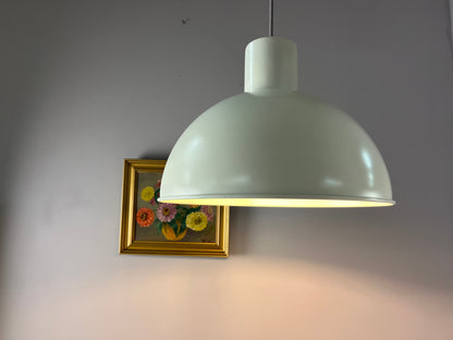 Vintage Hängelampe Bunker weiß von Jo Hammerborg für Fog und Mørup