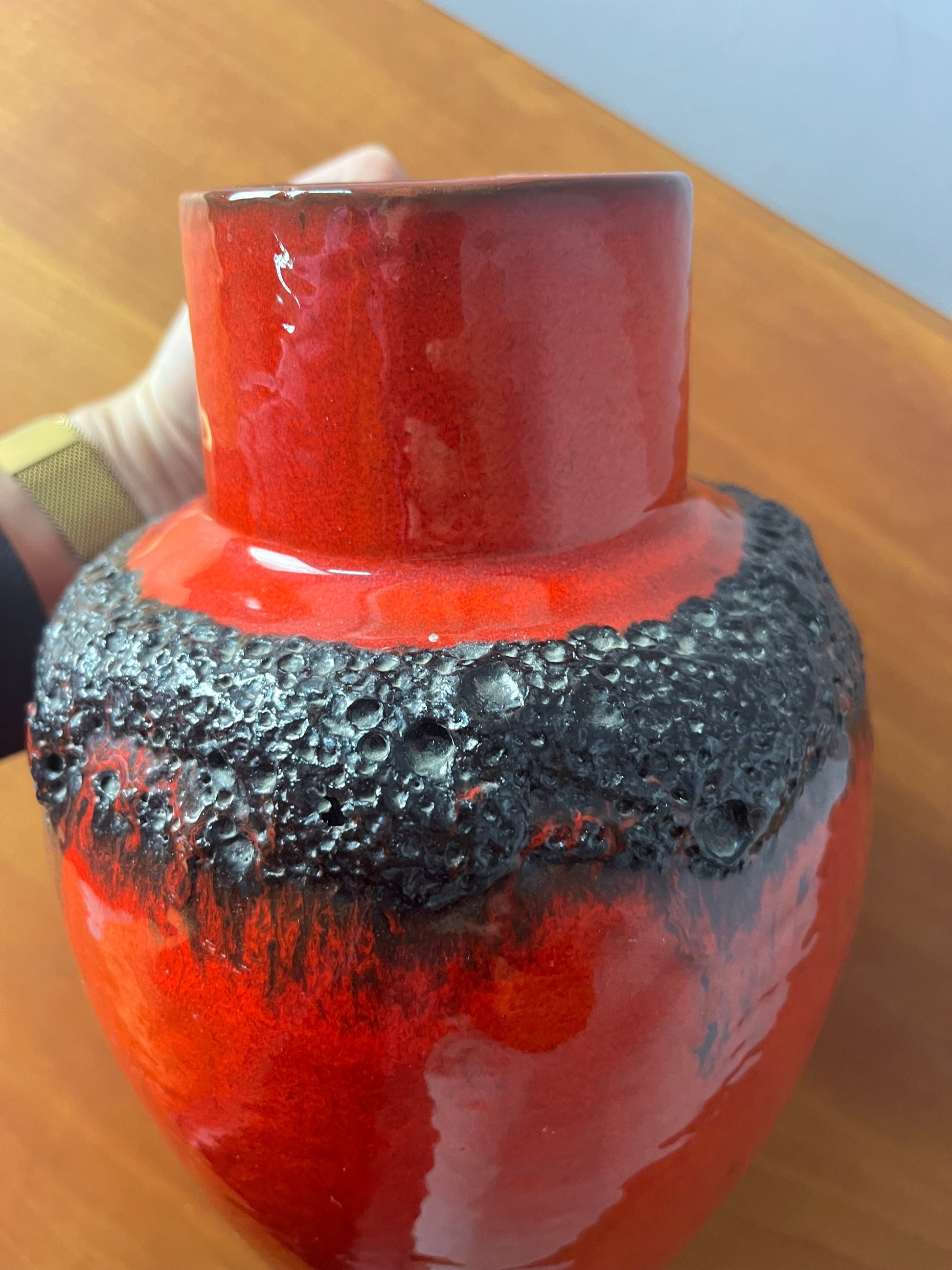 Vintage Karaffe 223 Fat Lava von Kreutz Keramik