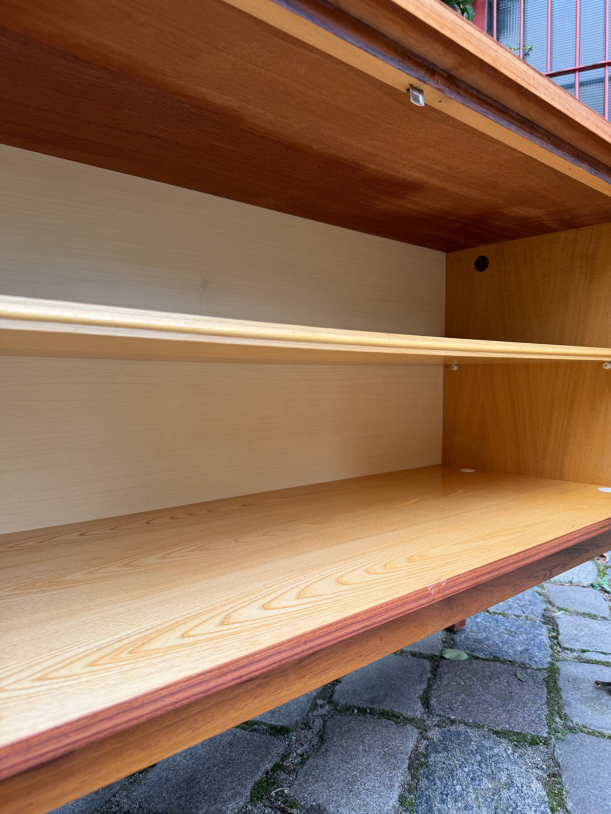 Vintage Sideboard mit Schloss aus Dänemark, Mid-Century
