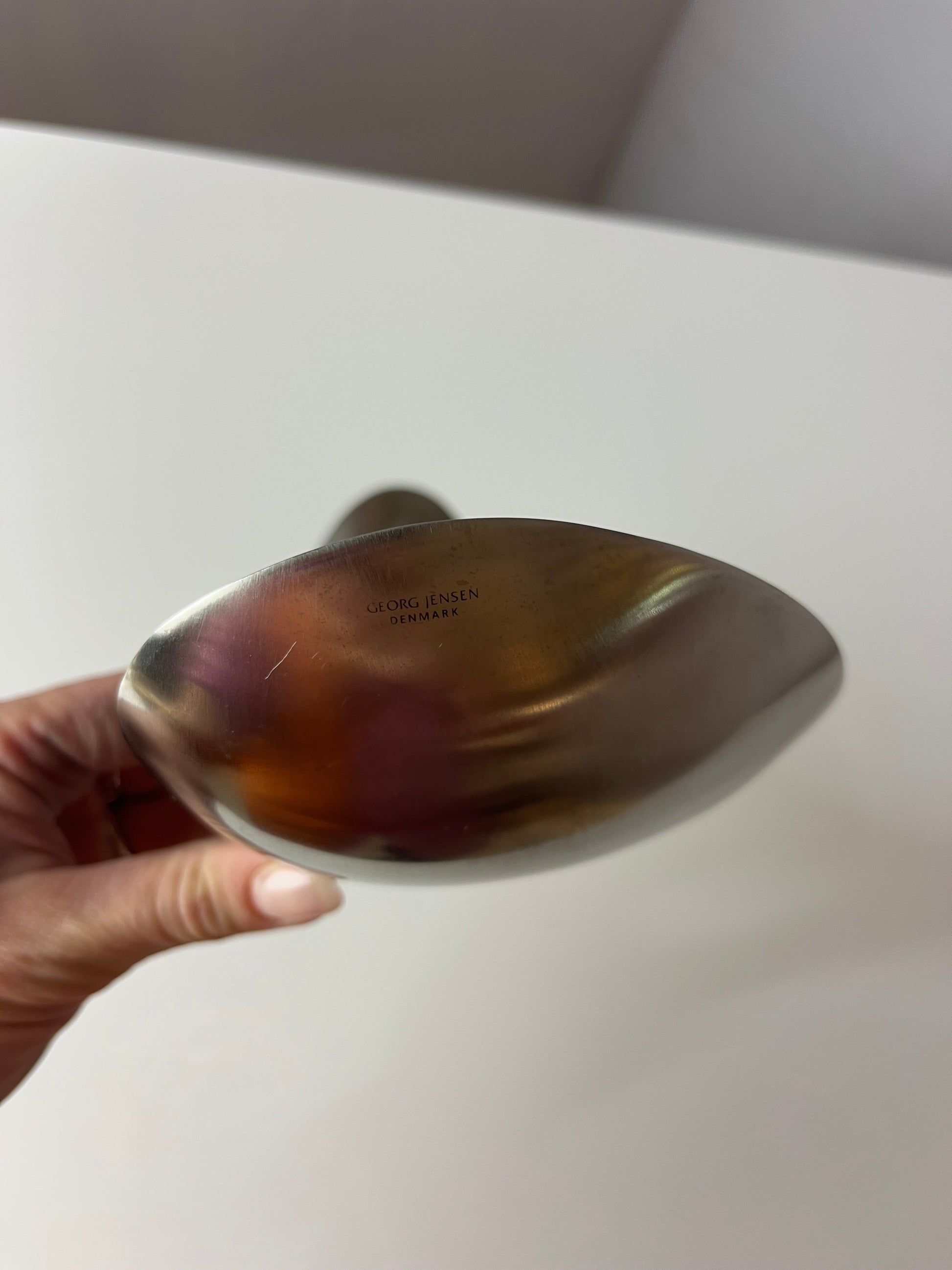 Servierschale Leaf groß von Helle Damkjær für Georg Jensen