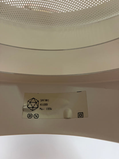 Vintage Hängelampe Safari weiß von Christian Hvidt für Nordisk Solar