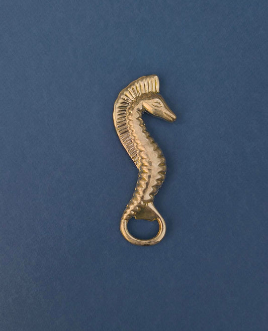Vintage Flaschenöffner Seahorse aus Silber