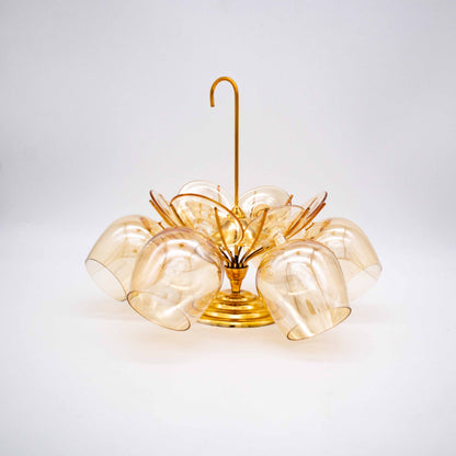 Vintage Cognacschwenker Set von 6 in Regenschirmhalterung