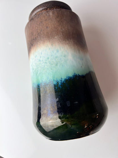 Vintage Vase 549-27 grün braun von Scheurich West Germany