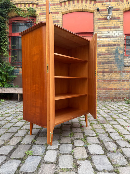 Vintage Wäscheschrank Ahorn und Nussbaum, Mid-Century Deutschland