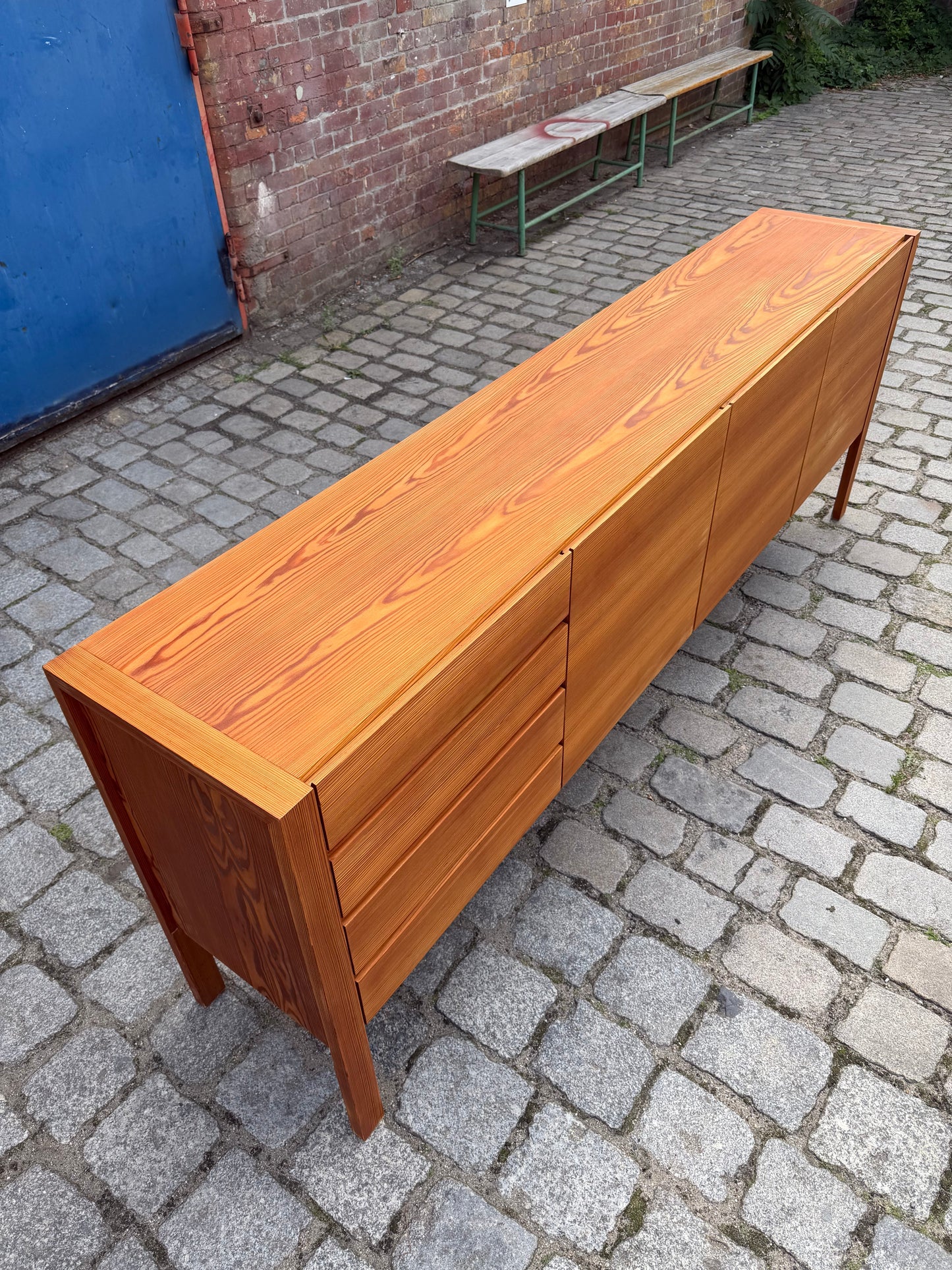 Vintage Sideboard Lärchenholz von Echterbecker