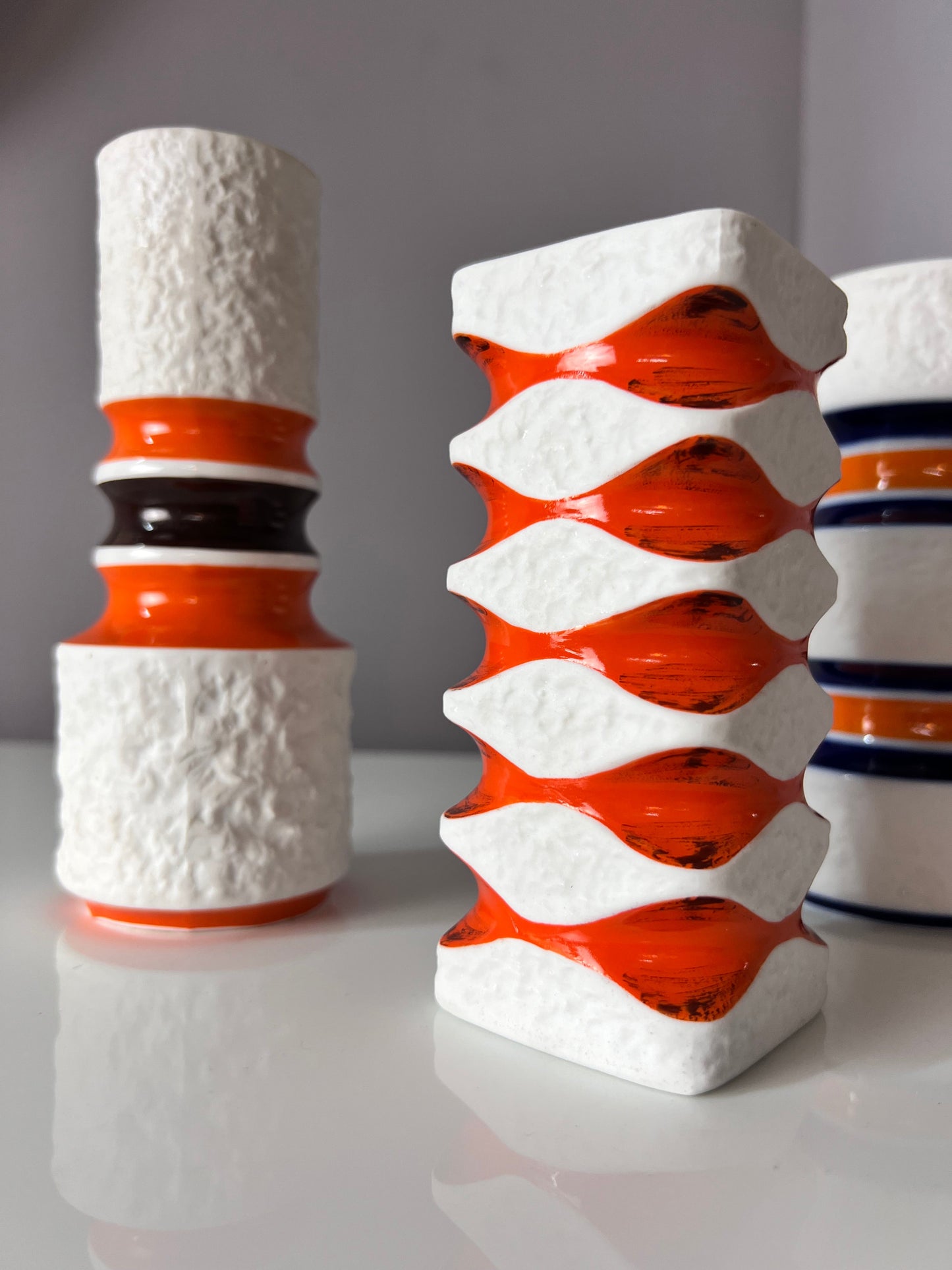 Vintage vase by KMP Porzellan Bavaria set of 3