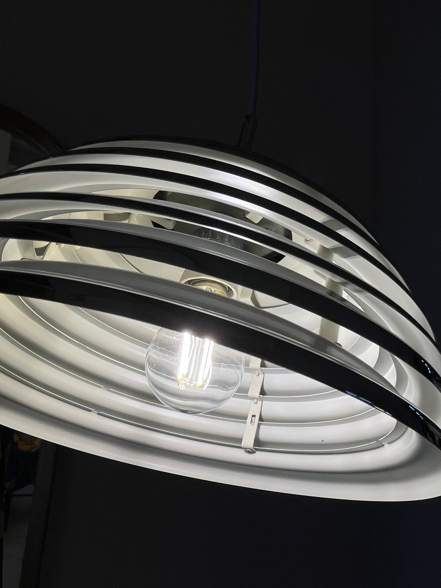 Vintage Hängelampe Saturno 30 cm von Kazuo Motozawa für STAFF