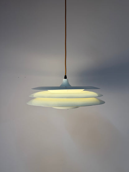 Vintage Lamellenlampe "Typ 2010" von Vitrika, weiß