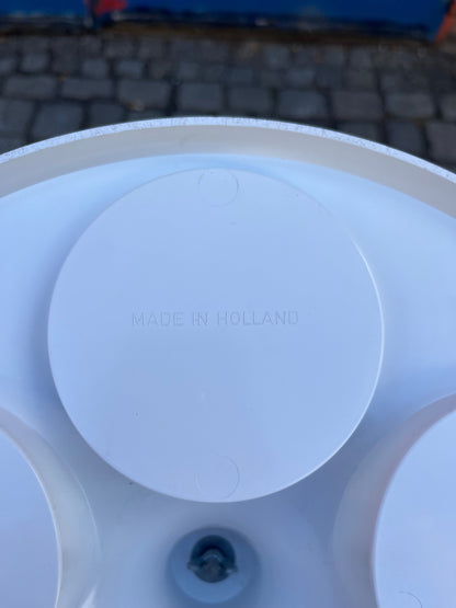 Flaschenhalter Beistelltisch weiß von Flair Holland