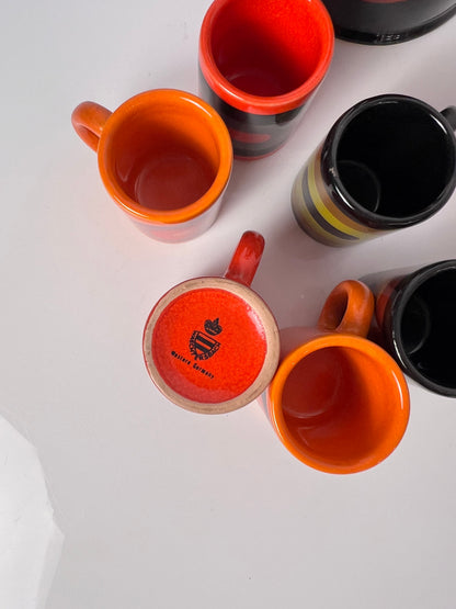 Vintage Schnapsdekanter und 6 Becher von Wächtersbach