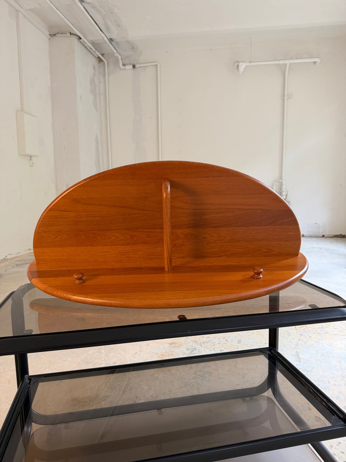 Vintage Garderobe Halbrund Teak von Lysgaard Møbler