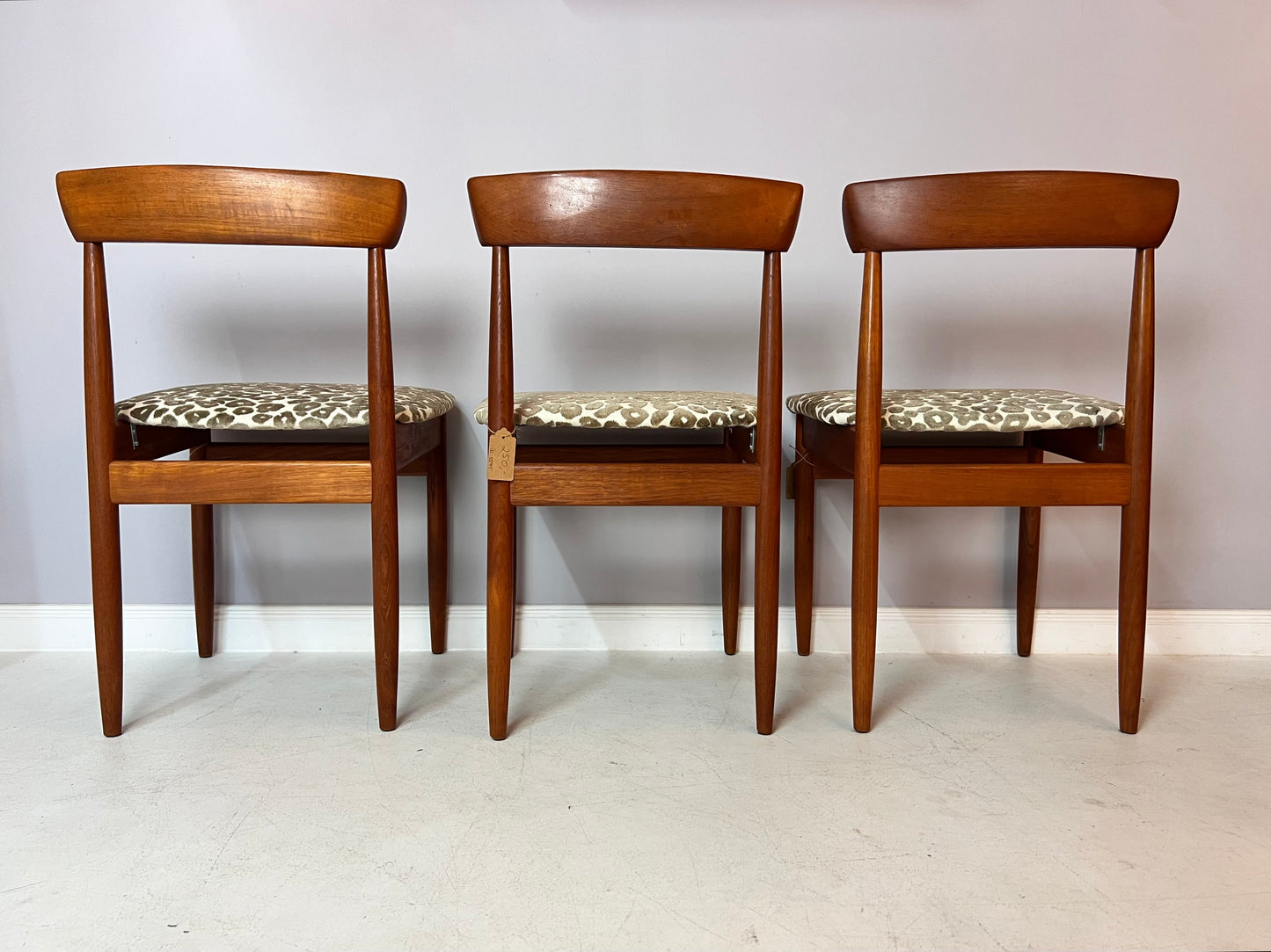 Chaise vintage Leo en teck rembourrée par Farso Stolefabrik