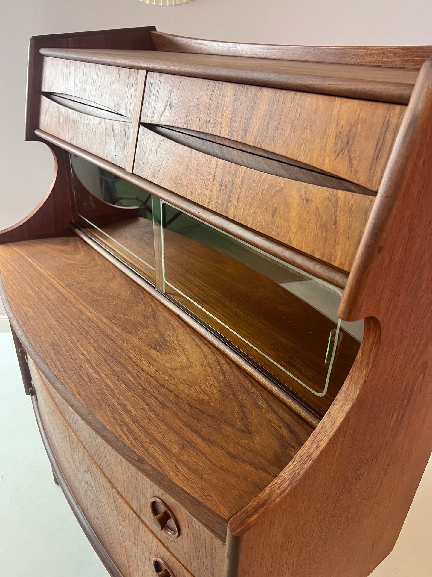 Secrétaire vintage en teck par Gunnar Falsig