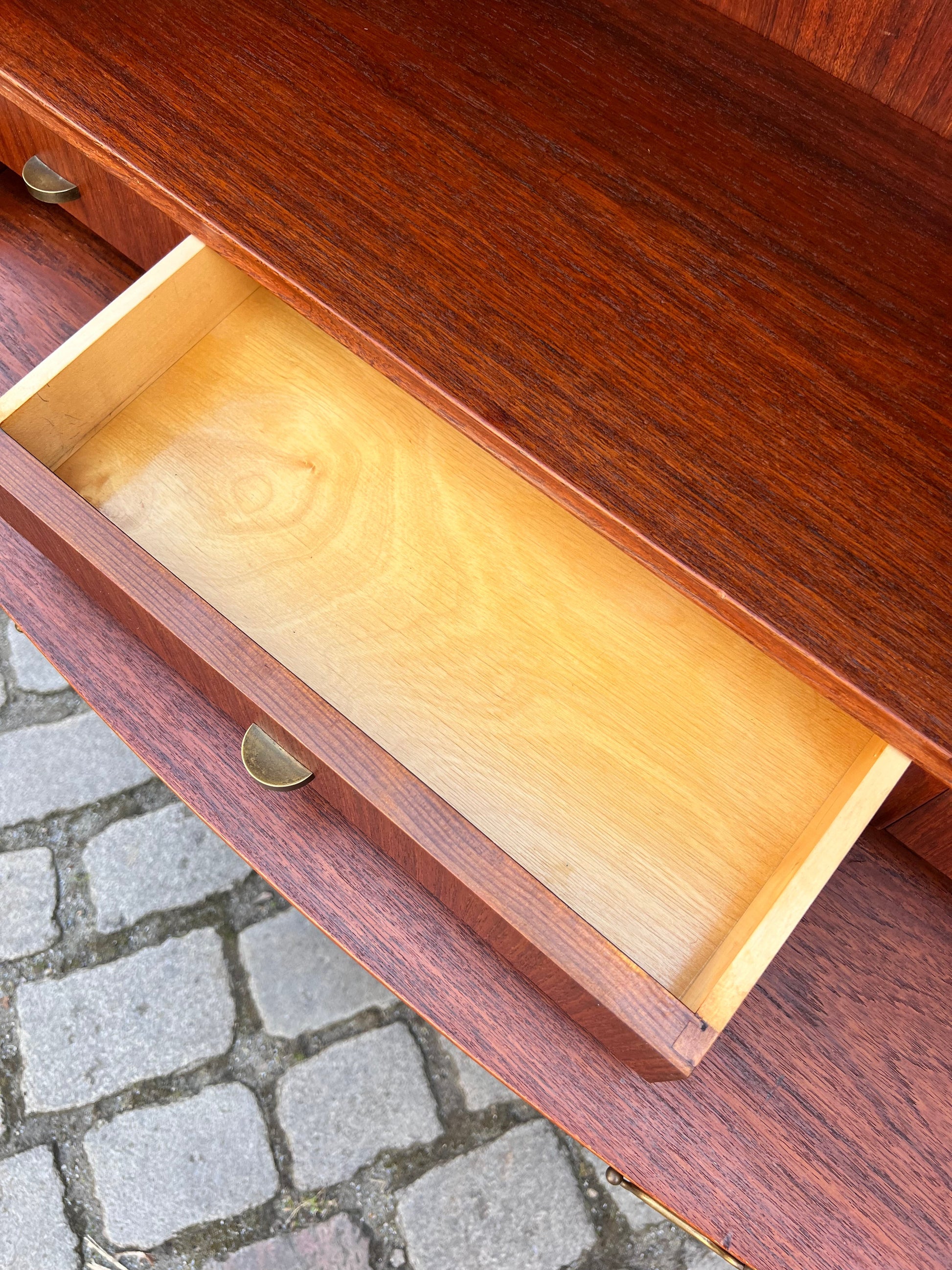 Bücherregal mit Sekretär und Kommode Teak Dänemark